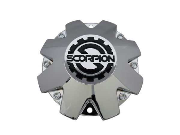 SC20 Chrome Scorpion Center Cap - VCTCenterCaps