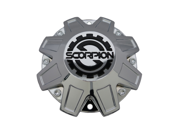 SC10 Chrome Scorpion Center Cap - VCTCenterCaps