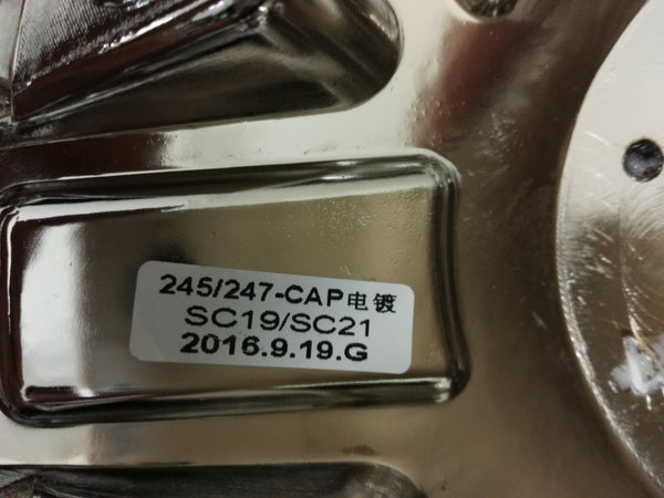 SC19 Chrome Scorpion Center Cap - VCTCenterCaps